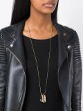 razor blade and safety pin necklace