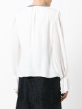 contrast blouse 