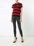 destroyed striped T-shirt