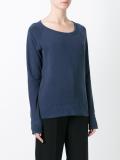 scoop neck sweatshirt