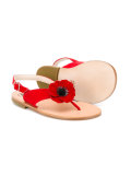 'Papavero' poppy sandals