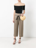 belted cropped trousers 
