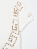 studded Greek key T-shirt