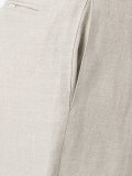 pleated detail cropped trousers