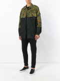 camouflage panel jacket