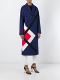 geometric pattern mid coat