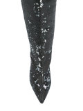 sequined knee high boots