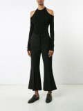 cut-out knitted top