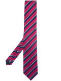 diagonal stripe tie 