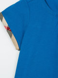 house check detail T-shirt 