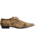 leopard print Derby shoes