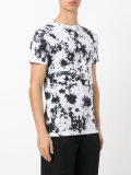 number splatter print T-shirt