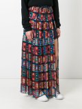crochet lace pleated skirt