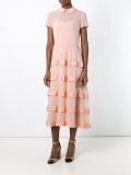 semi sheer layered dress