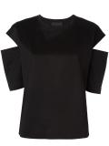 slit shortsleeves T-shirt