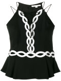 sleeveless peplum blouse 
