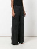 micro dot palazzo pants 