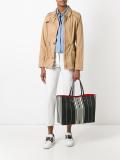 striped shopper tote 