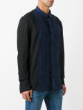 pleated bib shirt