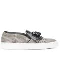 fringed slip-on sneakers