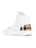'House Check' hi-top sneakers