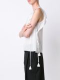 ruffle cap sleeve blouse
