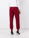 sequined tapered trousers