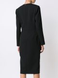 deep v dress
