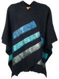 striped cape coat