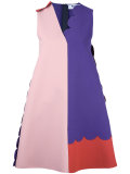 colour block shift dress
