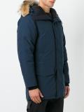 concealed fastening parka coat