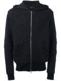 shredded trim cardigan 