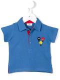 lightbulb embroidered polo shirt