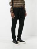 drop-crotch trousers