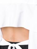 open back V-neck shirt