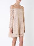 lace cold shoulder dress