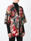 花卉印花和服夹克