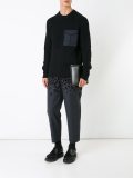 animal print cropped tapered trousers