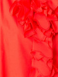 ruffle front blouse