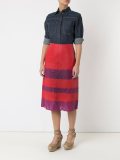 panelled midi skirt