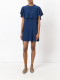 ruffle cape dress