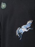 paisley embroidered sweatshirt