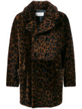 leopard print shearling coat