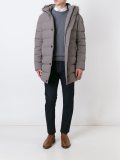 fur-trimmed padded coat