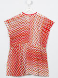 zig zag print kaftan 