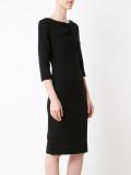 boatneck fitted dress