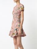 cap sleeve floral dress