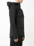 zip-up hooded jacket