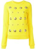 lion head studded sweatshirt