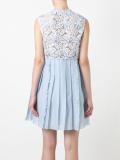 pleated trim day dress